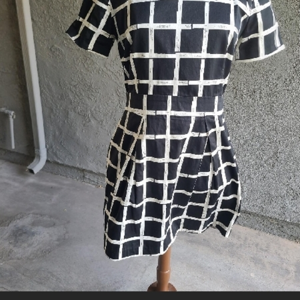 Black and White Checkered Dress